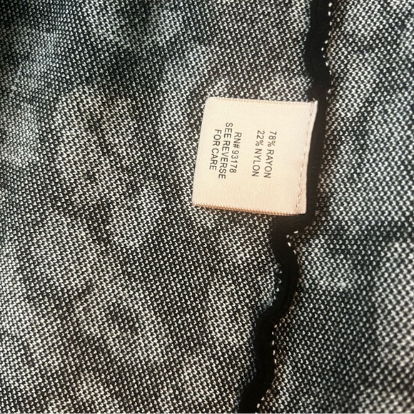 NWT Black & White Leopard Print Skirt Philosophy Pull On Stretch Knit Women’s S - Picture 4 of 4